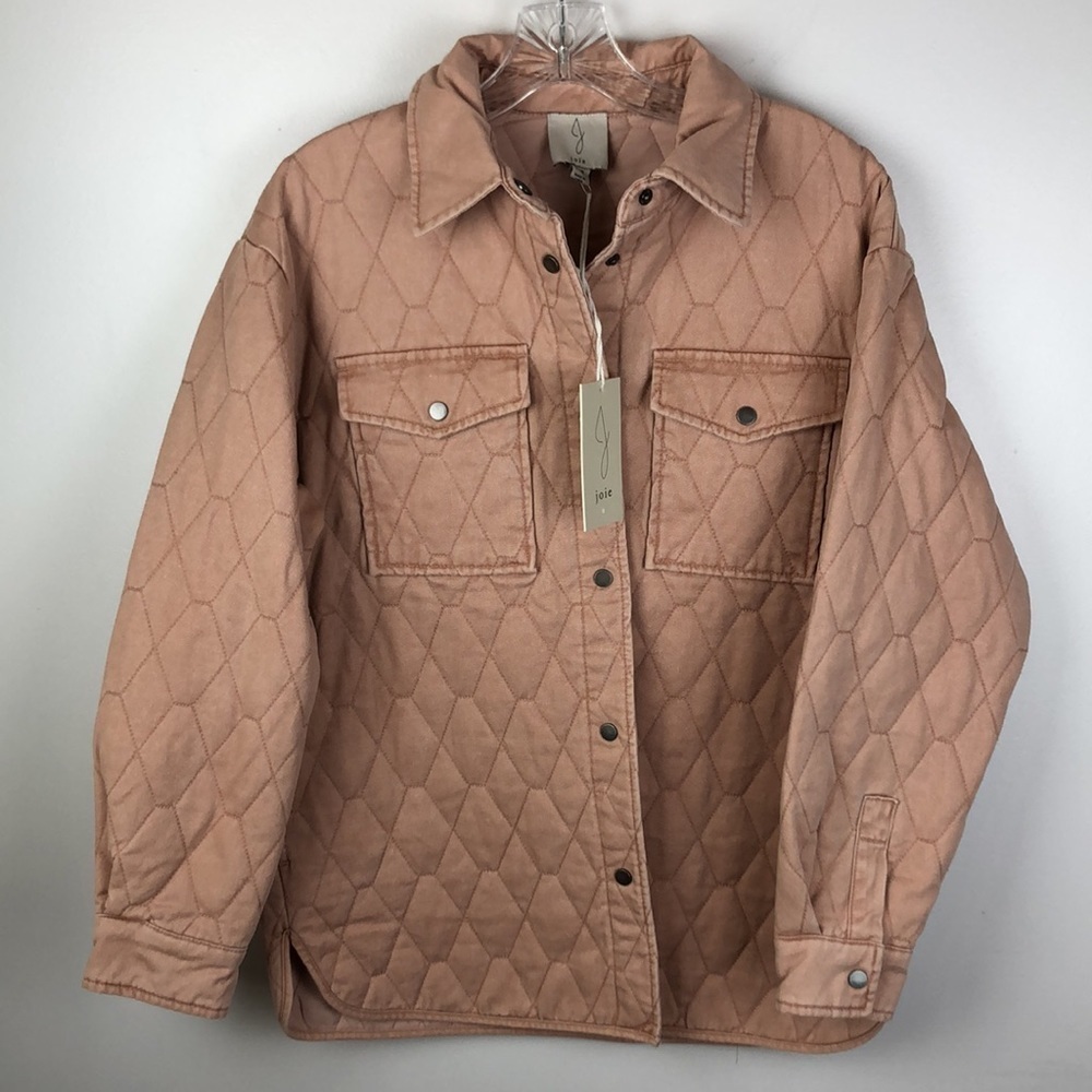 NEW Joie Quilted Button Up Chic Jacket